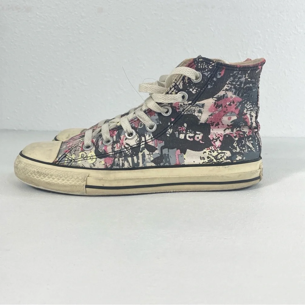 Vintage Converse Size 6 Custom Graffiti Chuck Taylor All Star High Top, Artisan - Picture 16 of 16